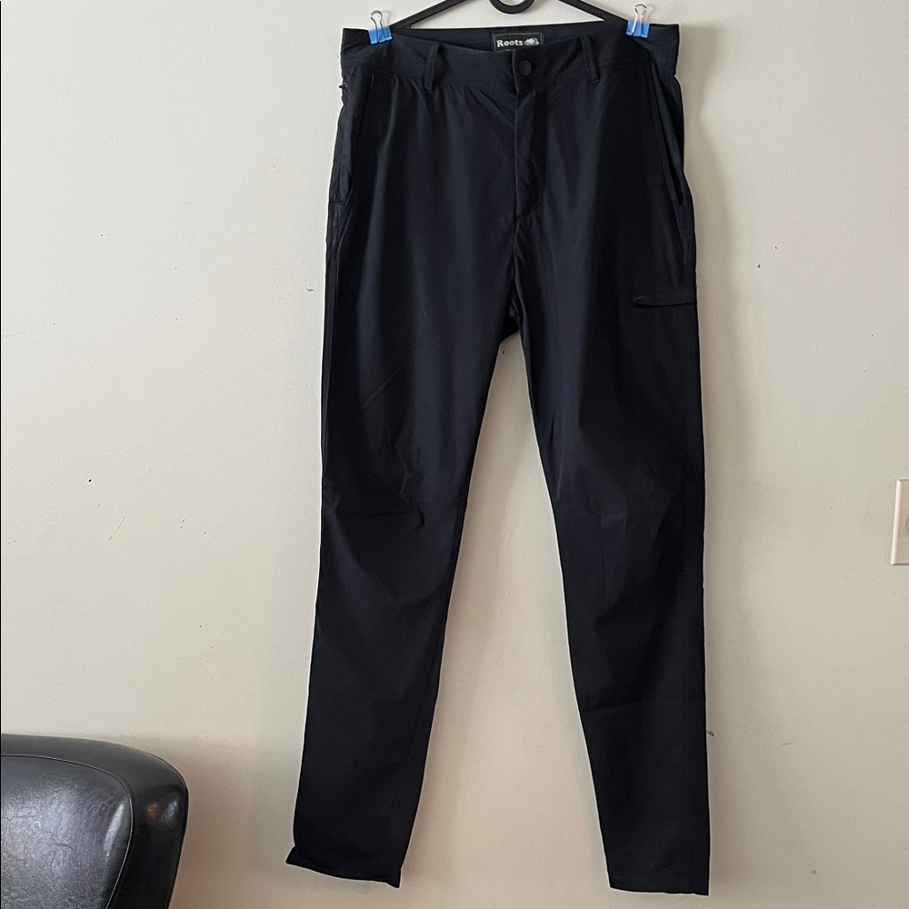 Roots Men's Casual Formal Black Pants